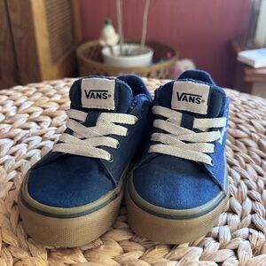 Vans Navy Blue Gum Sole Sneakers